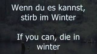 Wumpscut - Stirb im Winter (English translation)