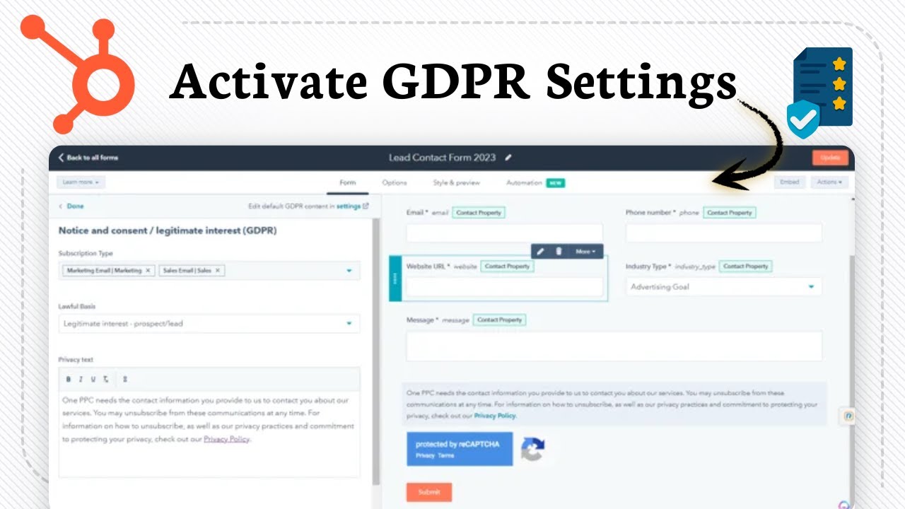 How To Enable HubSpot GDPR Tools (Basic GDPR Management)