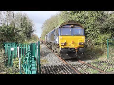DB Cargo DRS Class 66126 working 6G51 Arpley Sidings to Donnington Rail Freight Terminal