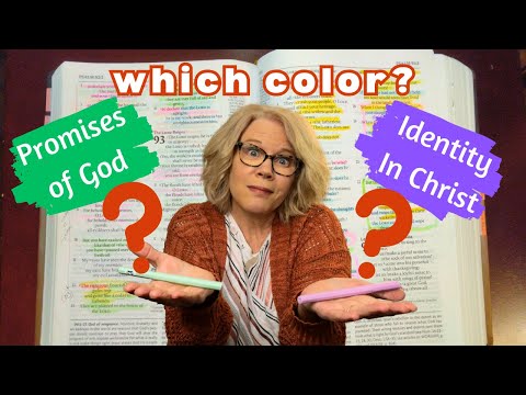 How and WHY to use MULTIPLE COLORS when Bible highlighting