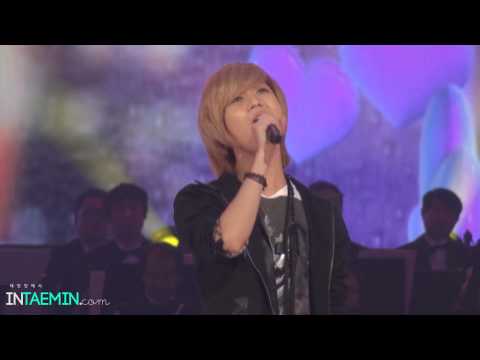 [fancam] 110303 SHINee Taemin sings Jonghyun's part in Hello @ K. Founding Special Concert
