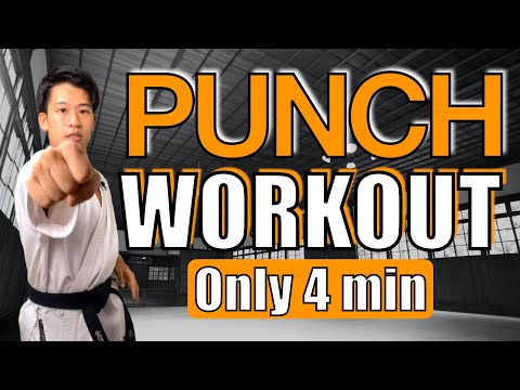 4 MINUTE KARATE TABATA WORKOUT for Faster & Stronger PUNCHES