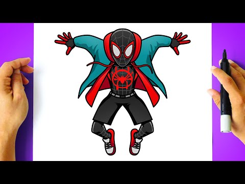 How to DRAW MILES MORALES SPIDER MAN