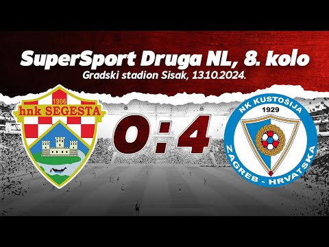 SAŽETAK | HNK SEGESTA - NK KUSTOŠIJA 0:4 (SuperSport Druga NL, 8. kolo, 2024/25)