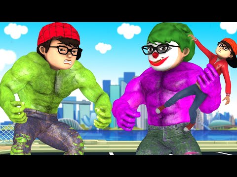 Good Son Nick transform NickHulk vs Thief Nickjoker save Papa - Scary Teacher 3D Happy ending Story