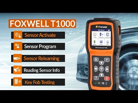 FOXWELL T1000 TPMS Trigger Tool Activate Decodes TPMS Sensors Check RF Key FOB
