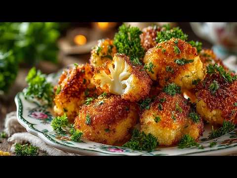 Crispy Baked Cauliflower Nuggets Taste Better Than Fried Chicken!