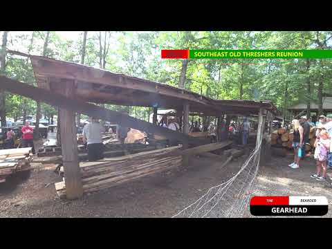 STEAM POWERED SAWMILL @ SOUTHEAST OLD THRESHERS REUNION 2022 #shorts