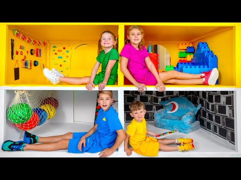 Five Kids Playhouse Challenge and more funny stories with Baby Alex