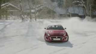 Bloodhound driver Andy Green gets to grips with Jaguar F-TYPE AWD on Ice Drives experience