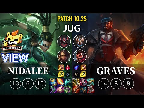 SG-S View Nidalee vs Graves Jungle - KR Patch 10.25