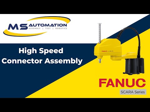 High Speed Connector Assembly with Five Fanuc Scara Robots