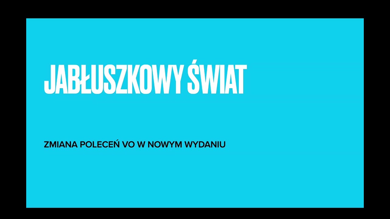 Zmiana poleceń VoiceOver w nowym wydaniu.