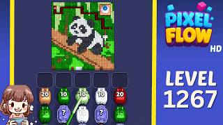 Pixel Flow Level 1267 Solution Walkthrough