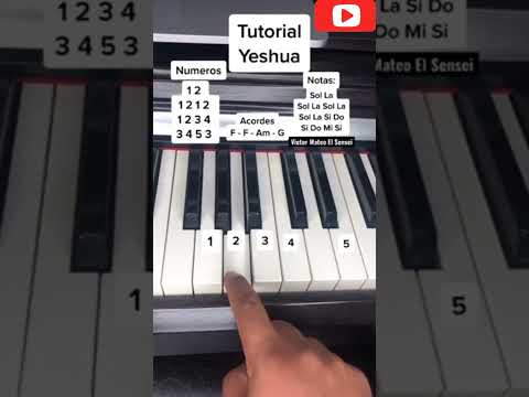 Yeshua Piano Lesson🔥🔥| Shortest Piano Lesson Ever😍🥰| #yeshua #worshipsongs #worship #beautiful