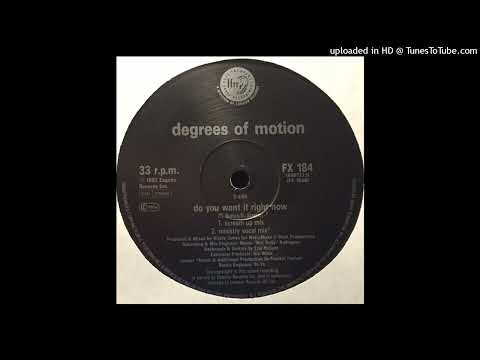 Degrees Of Motion Featuring Biti | Do You Want It Right Now (Ministry Vocal Mix)