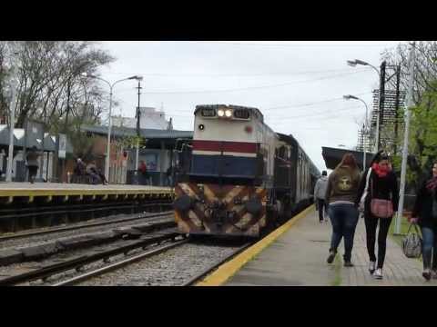 EMD GT-22 9079 partiendo con el Bragado de Haedo 14-09-13