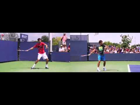 dimitrov vs roger federer  forhend
