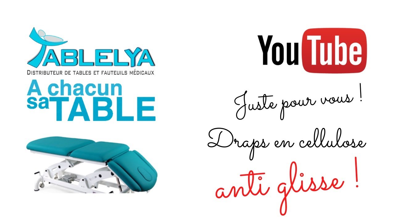 video drap plat anti glisse cellulose durable housse protection table de massage durable Tablelya