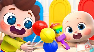 🔴LIVE | Learn Colors with Magic Brush | Colors Song for Kids | Nursery Rhyme & Kids Song | BabyBus