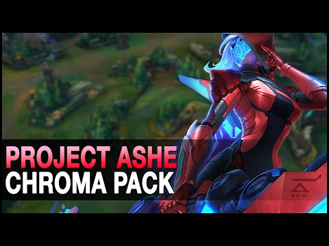 Project Ashe Chroma Pack - Custom Skin Spotlight - League of Legends (lol)