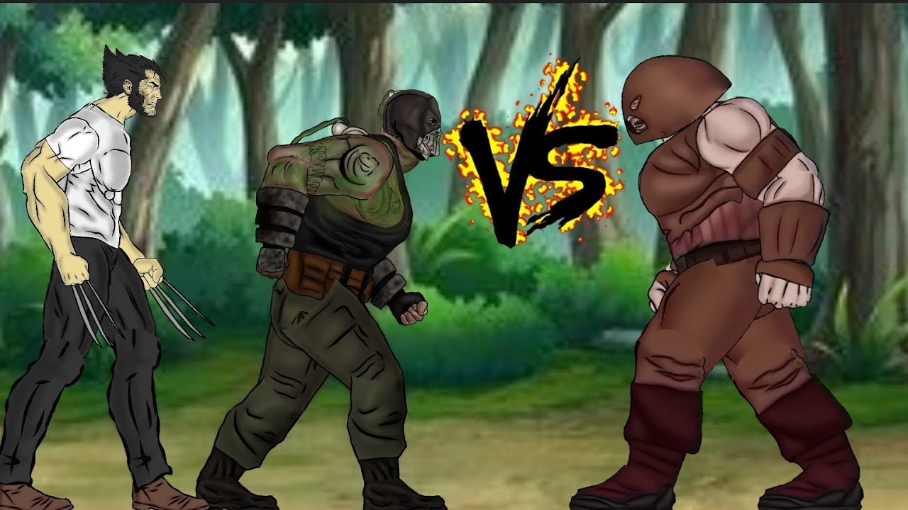 Juggernaut vs Bane, Logan dc2 animation