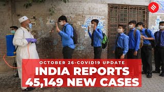Coronavirus on October 26, India reports 45,149 new Covid cases - Download this Video in MP3, M4A, WEBM, MP4, 3GP