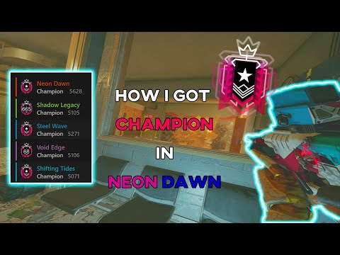 How I got Champion in Neon Dawn Ranked Highlights - Rainbow Six Siege