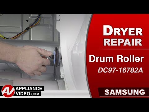 Samsung Dryer - Loud During Spin - Drum Support Roller Repair and Diagnostic
