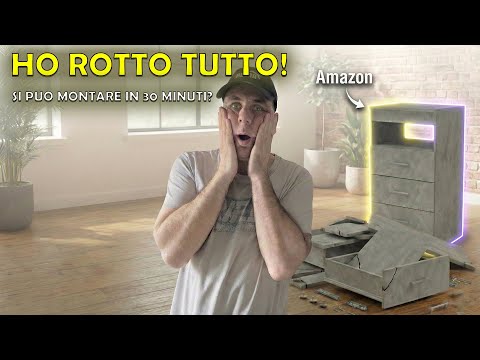 I BROKE EVERYTHING!!! 30-Minute Amazon Cabinet Assembly Challenge.