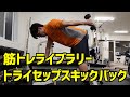 【筋トレライブラリー】トライセップスキックバック