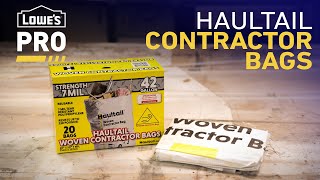 Haultail Woven Contractor Bags | Lowe's Pro Products