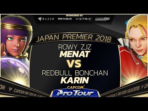 ROWY ZJZ (Menat) vs RB Bonchan (Karin) - Japan Premier Top 32 - SFV - CPT 2018