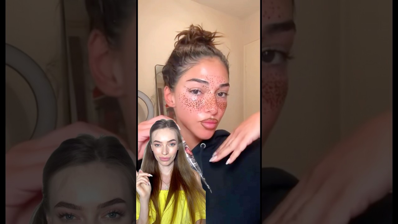 Henna freckles gone wrong 😳 #haul #tutorial #makeup #grwm #makeuptutorial #diy #funny