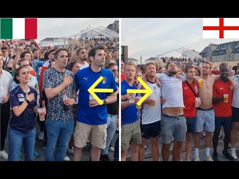 Italy and England national Anthem Side by Side | Fratelli d'italia VS God Save The Queen