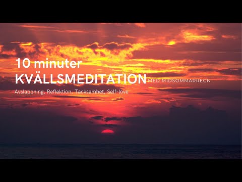10 min KVÄLLSMEDITATION PÅ SVENSKA [Avslappning, Tacksamhet, Sömn, Self-Love]