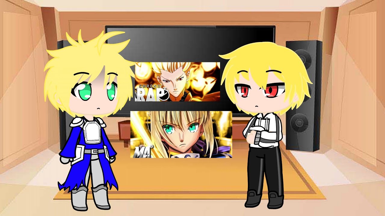 os jogadores de fate online sobreviva reagindo a rap do gilgamesh e da saber e um video Secreto