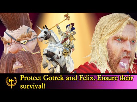 Why Gotrek & Felix Ai Always Run Away In Their Quest Battle When Karl Franz has Come to Rescue them