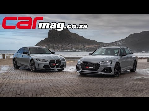 BMW M3 Competition vs Audi RS4 Avant Drag Race and Track Test