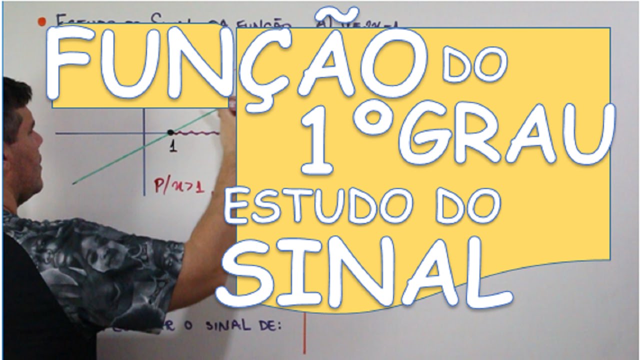 FUNÇÃO DO 1º GRAU: ESTUDO DO SINAL