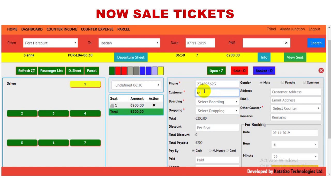 Online Bus Ticketing Software (BTS) | Bus Reservation System | CodeWare LTD
