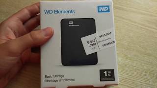 WD Elements Portable 1 TB (WDBUZG0010BBK) - відео 3