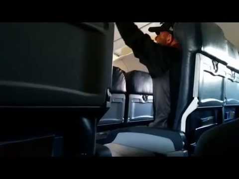 Guy freaks out during takeoff