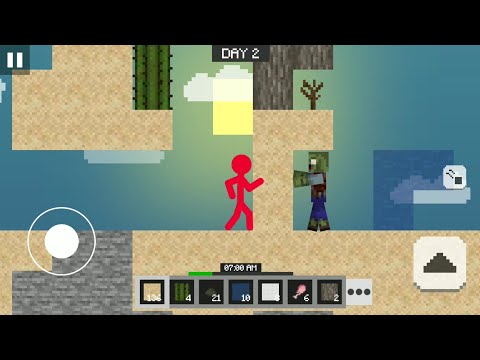 Stickman vs Multicraft: Noob Survival : Stickman Minecraft - Minecraft Game