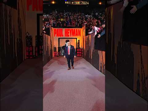 Paul Heyman makes his #WWEHOF entrance in Philadelphia!
