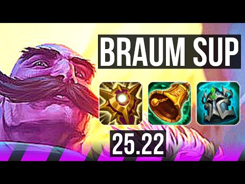 BRAUM & Ashe vs LEONA & Ezreal (SUP) | EUW Master | 25.22