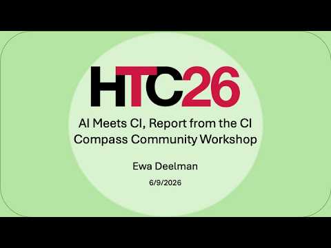 AI Meets CI, Report from the CI Compass Community Workshop presentation thumbnail