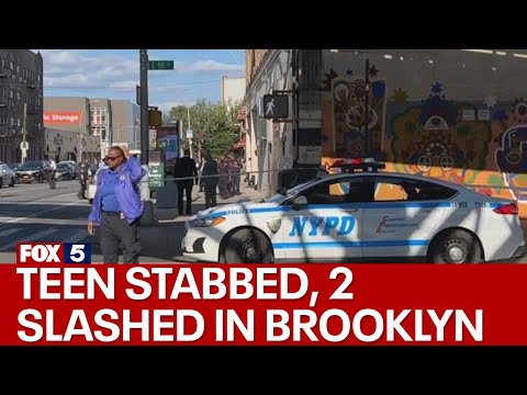 Teen stabbed, 2 slashed outside Brooklyn high school