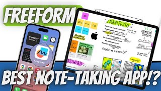 Hands-on with Apple's New App 【 Freeform 】: Best Note-taking/Productivity App!?!?