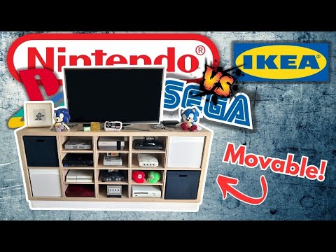 How to Make a Retro Gaming Setup with Kallax (all consoles are hooked up!)